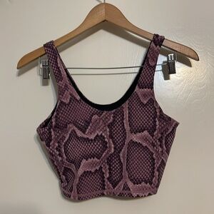 Varley LET'S GO ELSIE BRA IN MESA ROSE SNAKE small